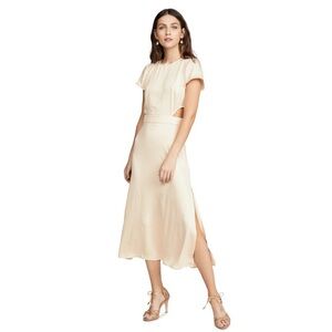 BA&SH Ritz Cutout Midi Classic Slit Dress